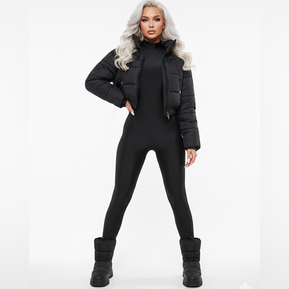 Women's Black Puffer Jacket